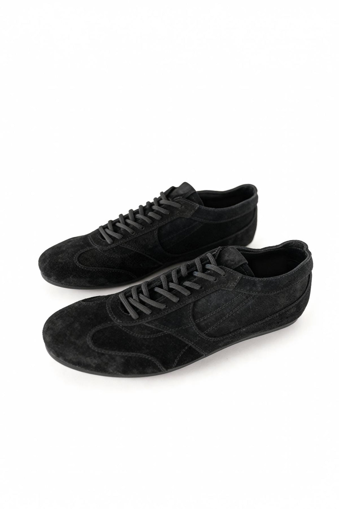 Giesto Chaussures noires en cuir à empiècements - Noir