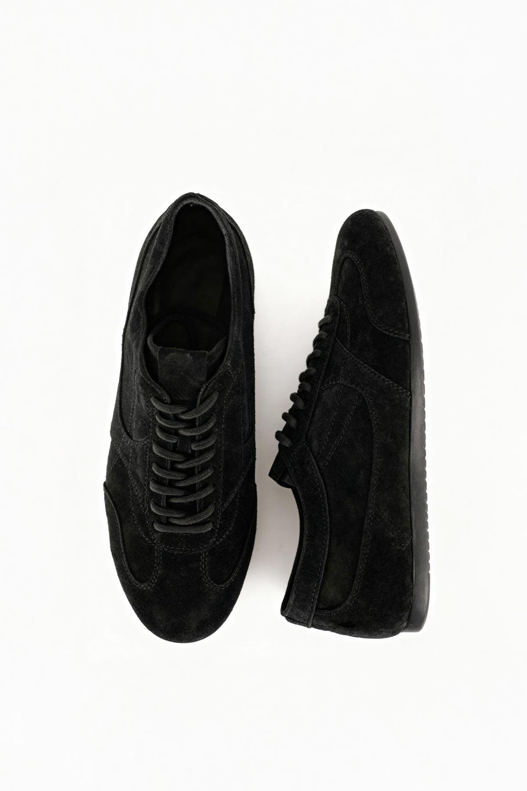 Giesto Chaussures noires en cuir à empiècements - Noir