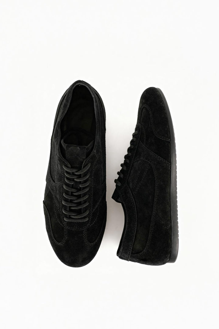 Giesto Chaussures noires en cuir à empiècements - Noir