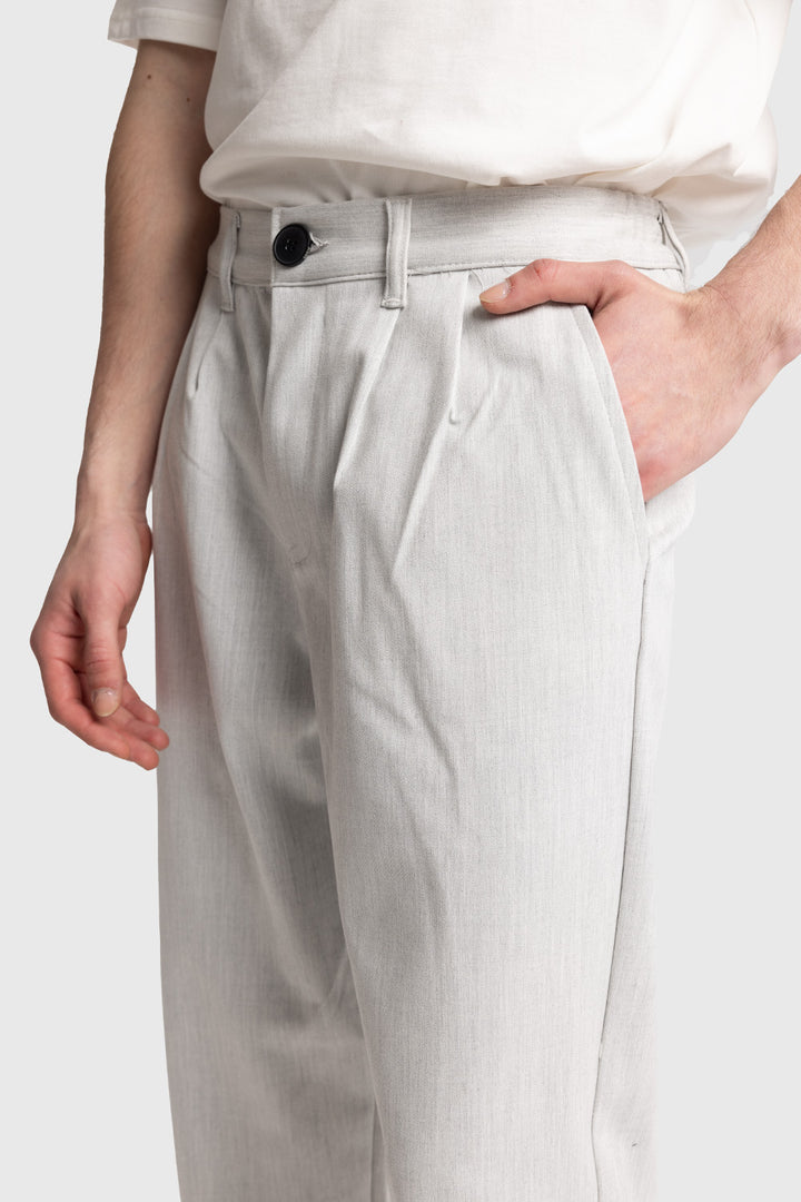 Giesto Pantalon fluide plissé - Gris