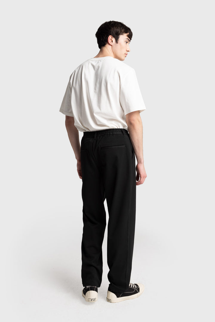 Giesto Pantalon fluide plissé - Noir