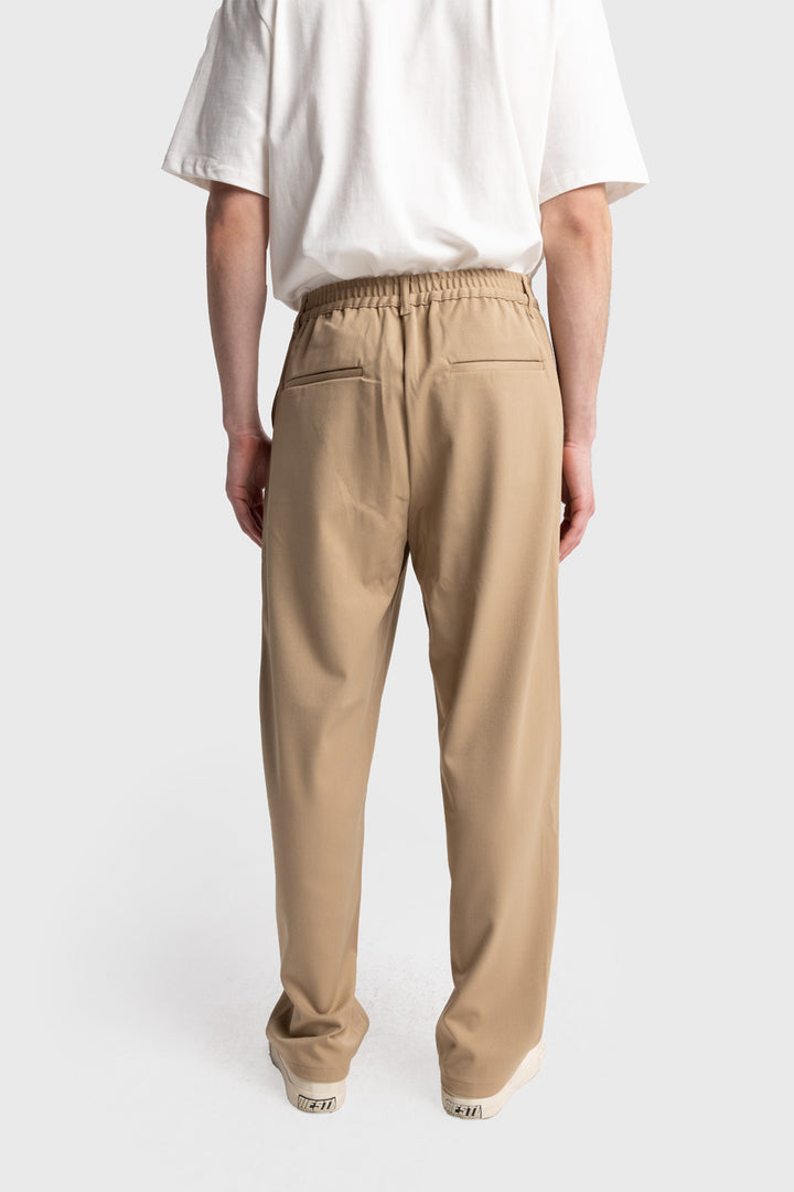 Giesto Pantalon fluide plissé - Tabac