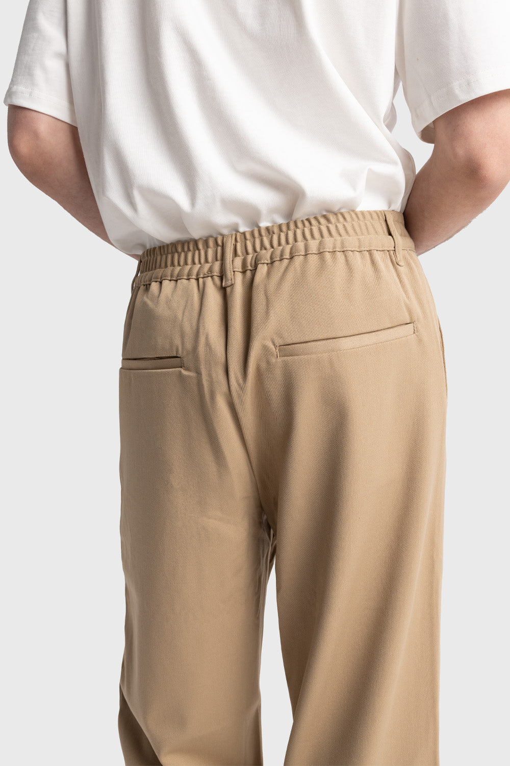 Giesto Pantalon fluide plissé - Tabac