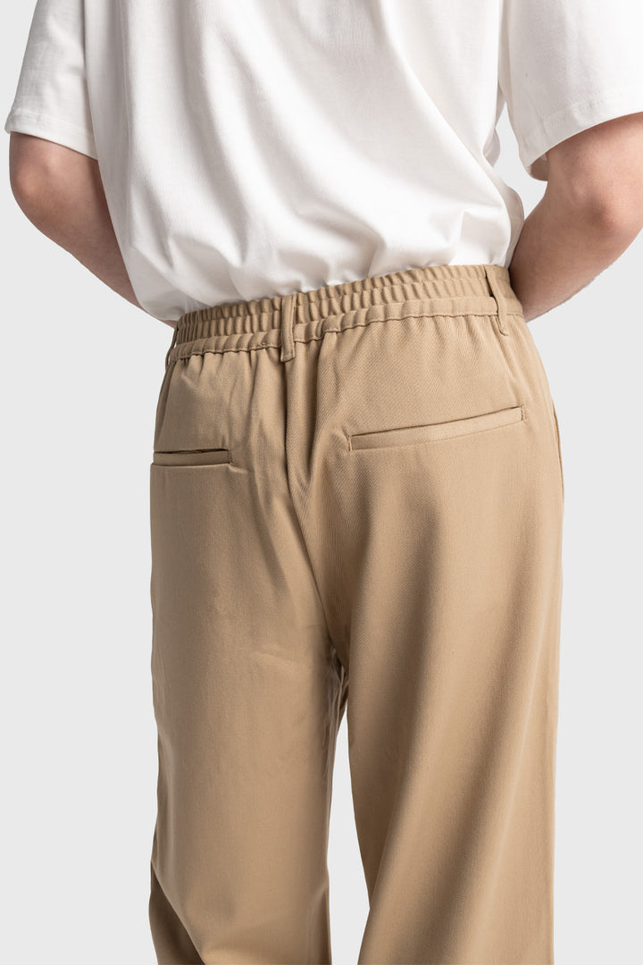 Giesto Pantalon fluide plissé - Tabac