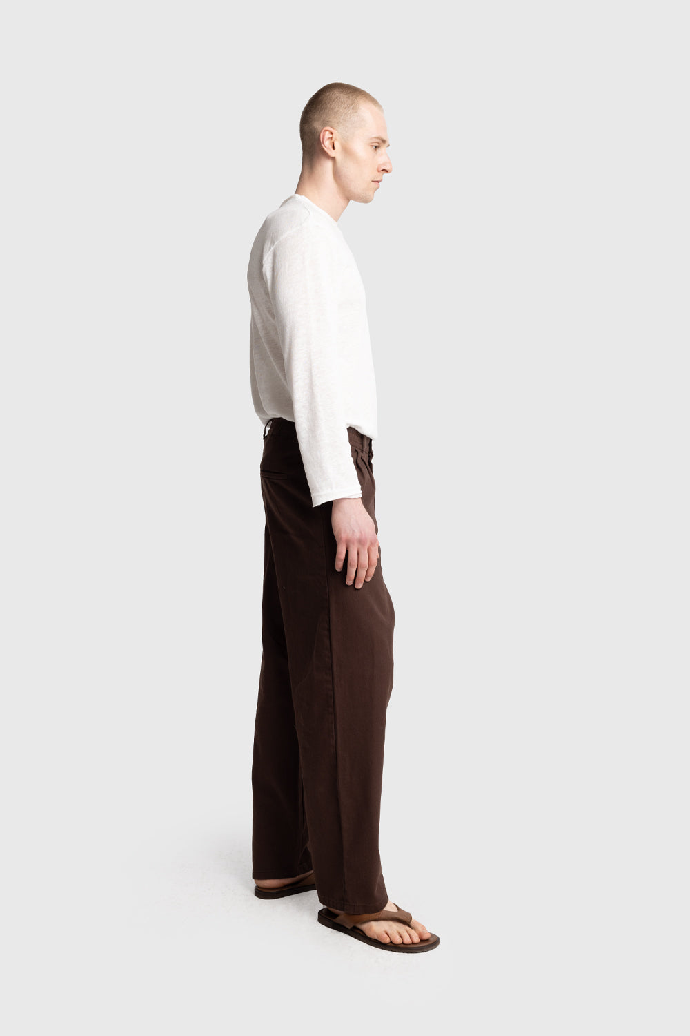 Giesto Pantalon en gabardine plissé - Noir