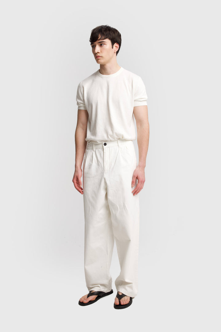 Giesto Pantalon en gabardine plissé - Noir