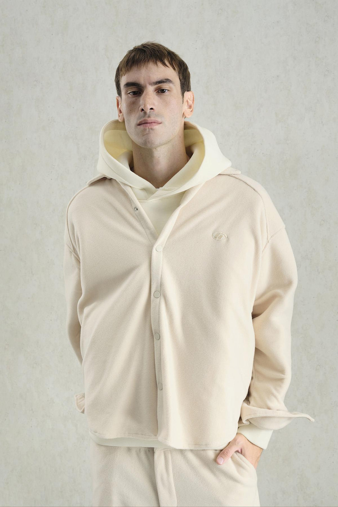 Giesto Chemise Beige Polaire - Beige