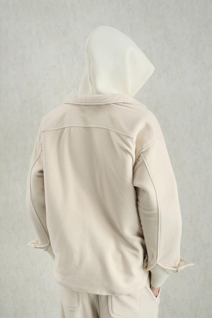 Giesto Chemise Beige Polaire - Beige