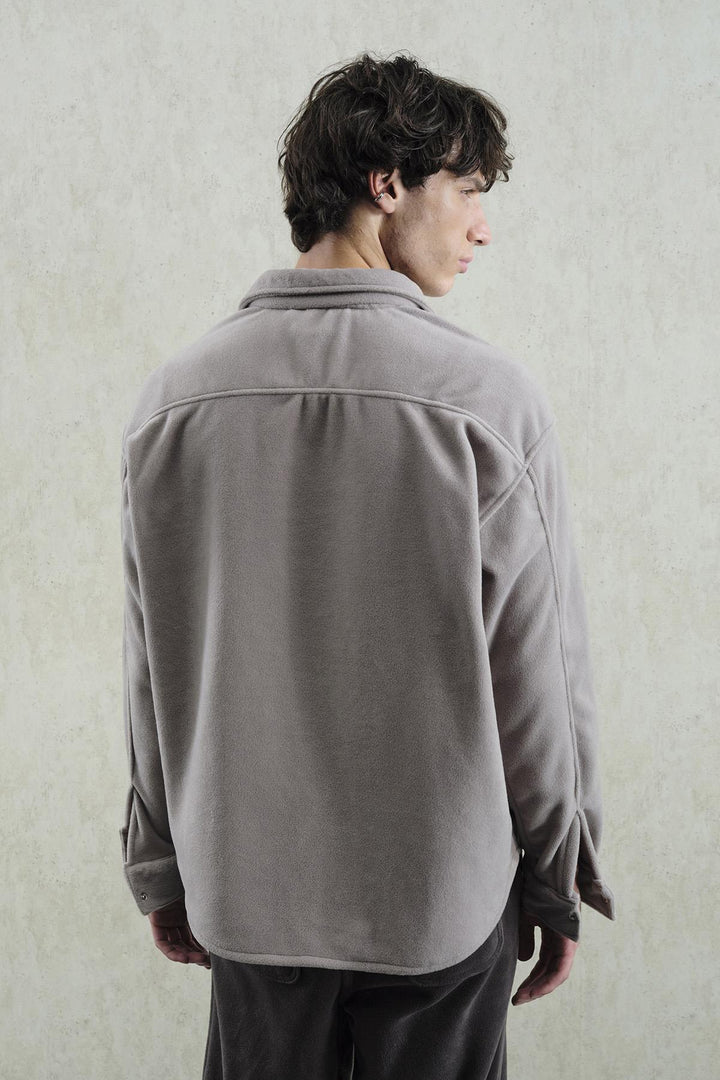 Giesto Chemise Grise Polaire - Gris