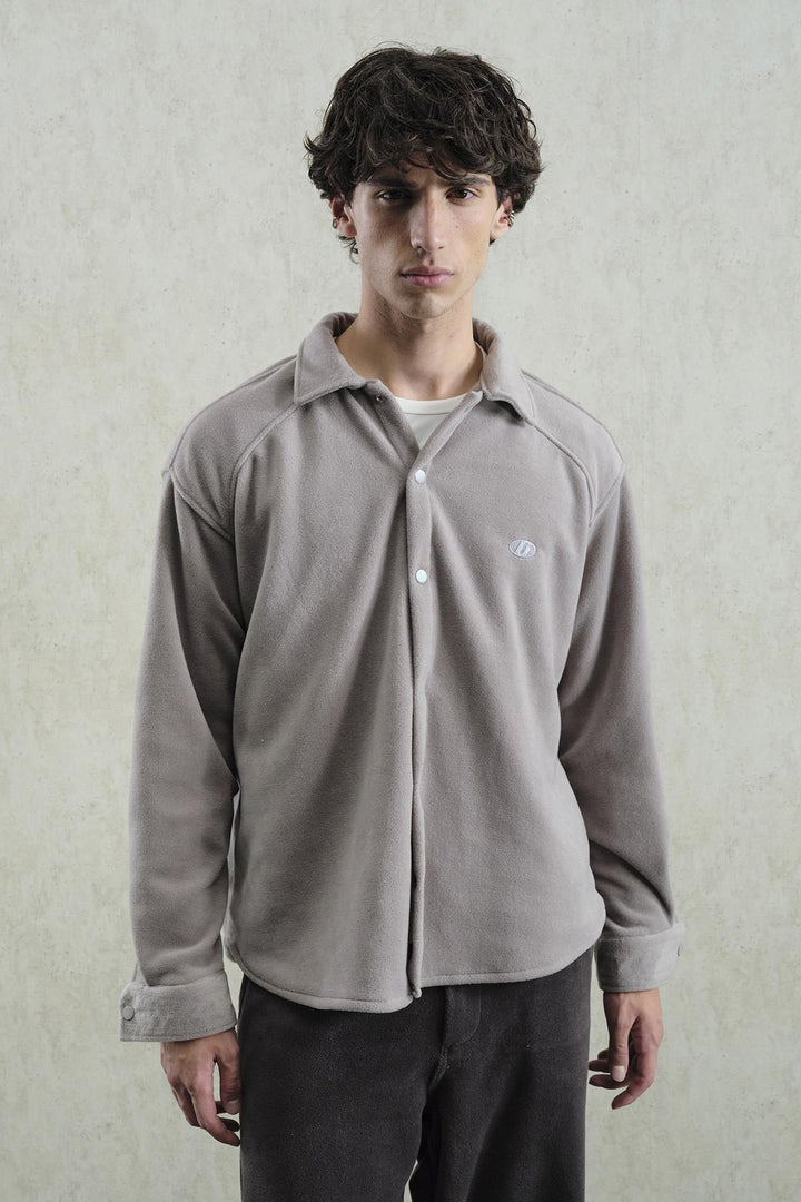 Giesto Chemise Grise Polaire - Gris
