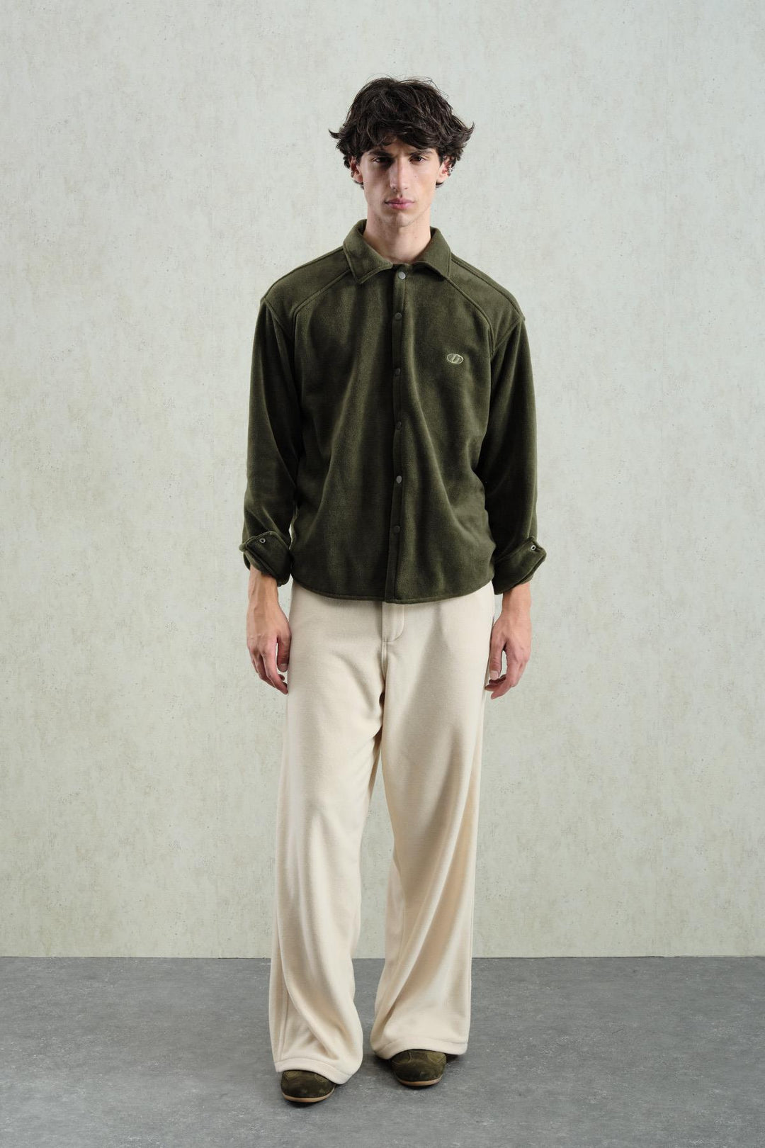 Giesto Chemise Haki Polaire - Kaki
