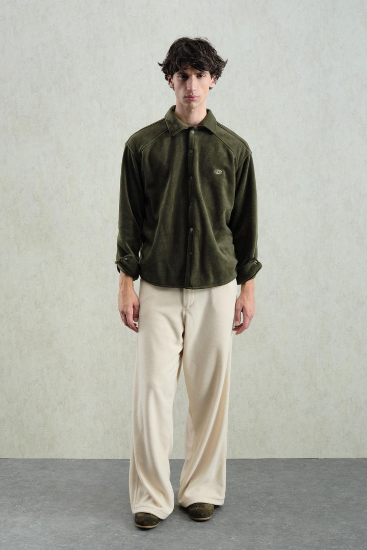 Giesto Chemise Haki Polaire - Kaki