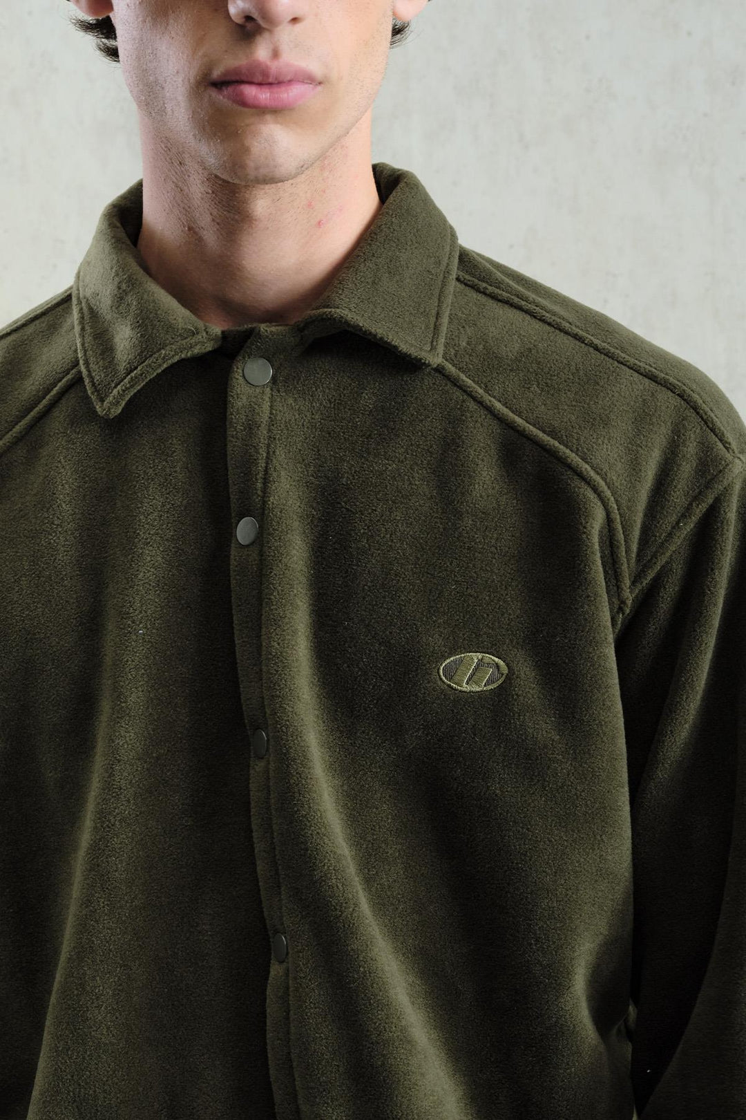 Giesto Chemise Haki Polaire - Kaki