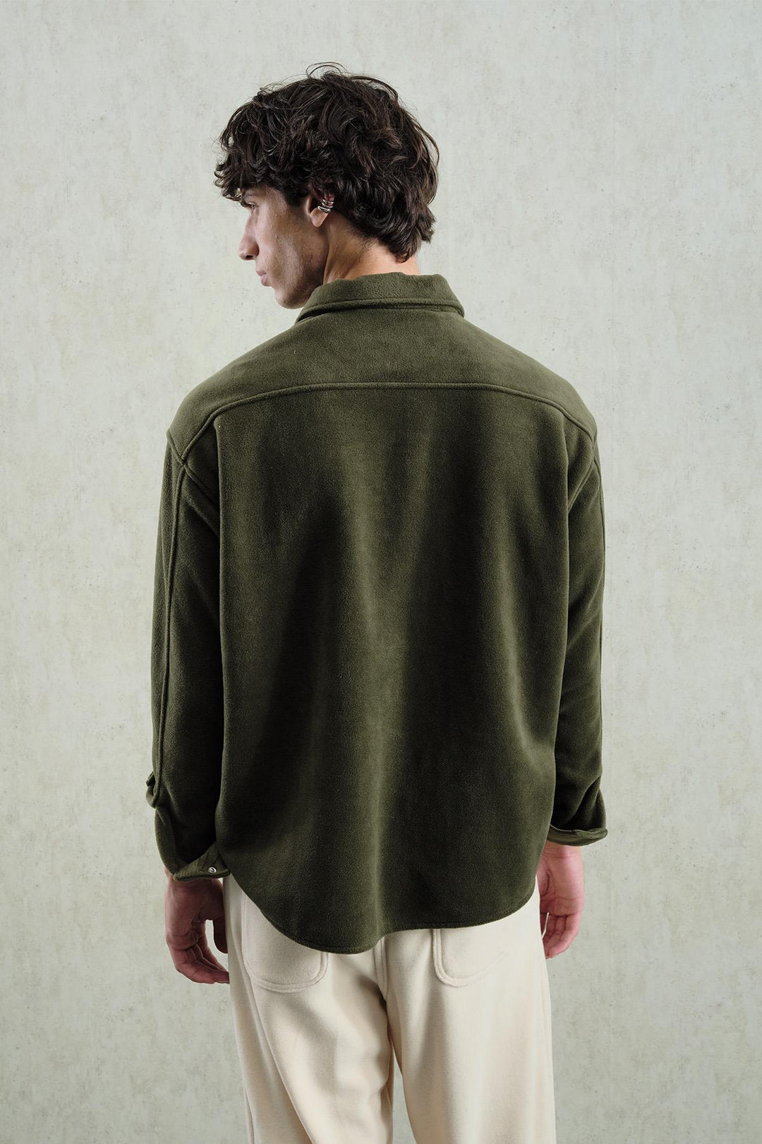 Giesto Chemise Haki Polaire - Kaki