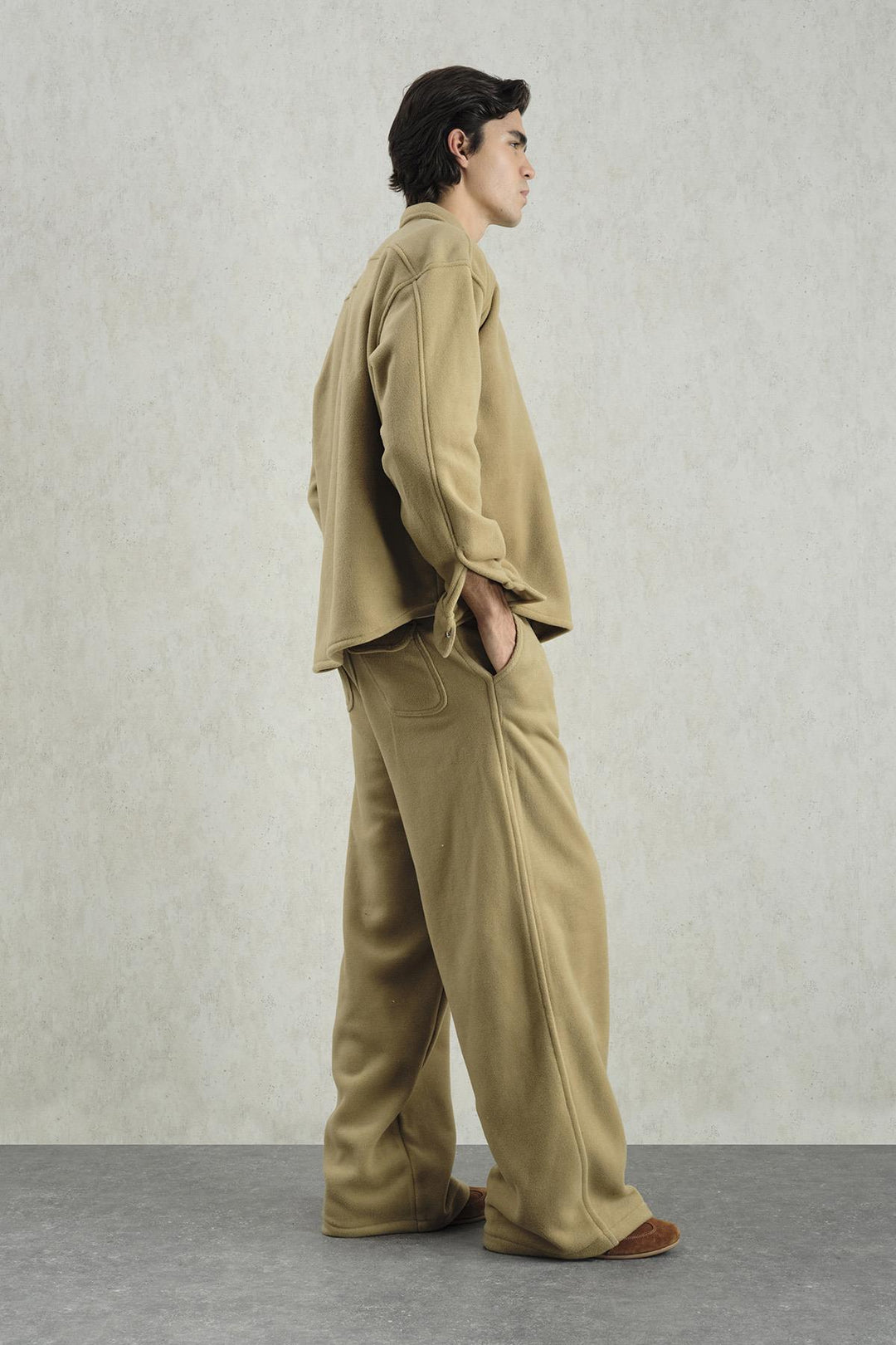 Giesto Chemise Tabac Polaire - Tabac