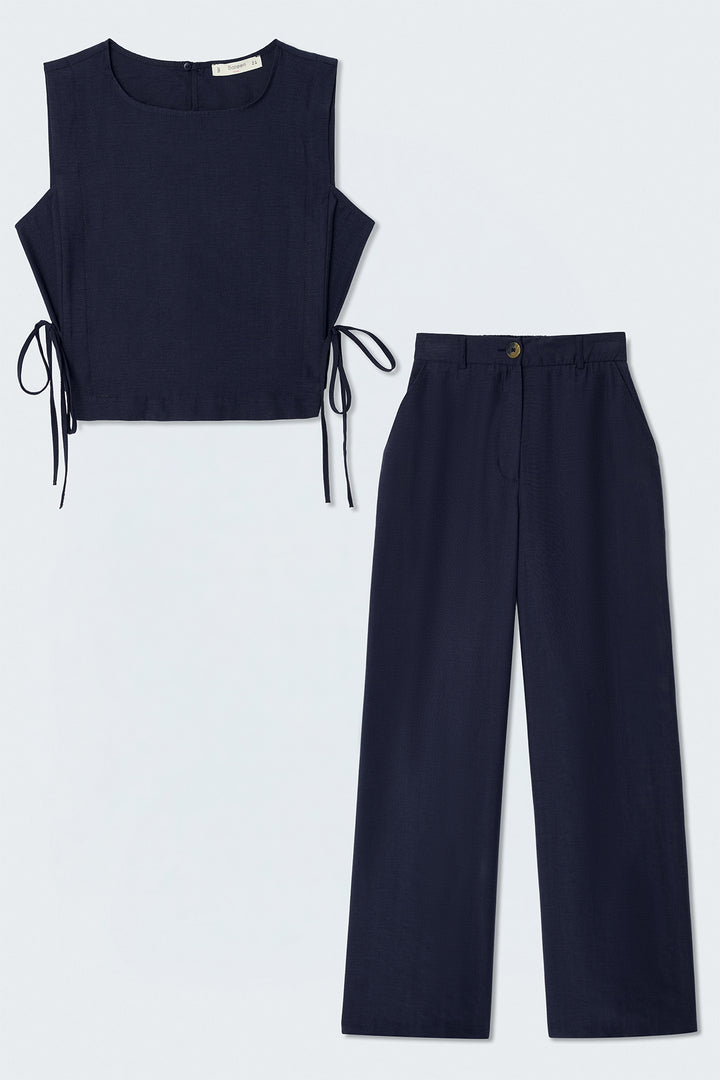 Sateen Ensemble Polina - Bleu marine