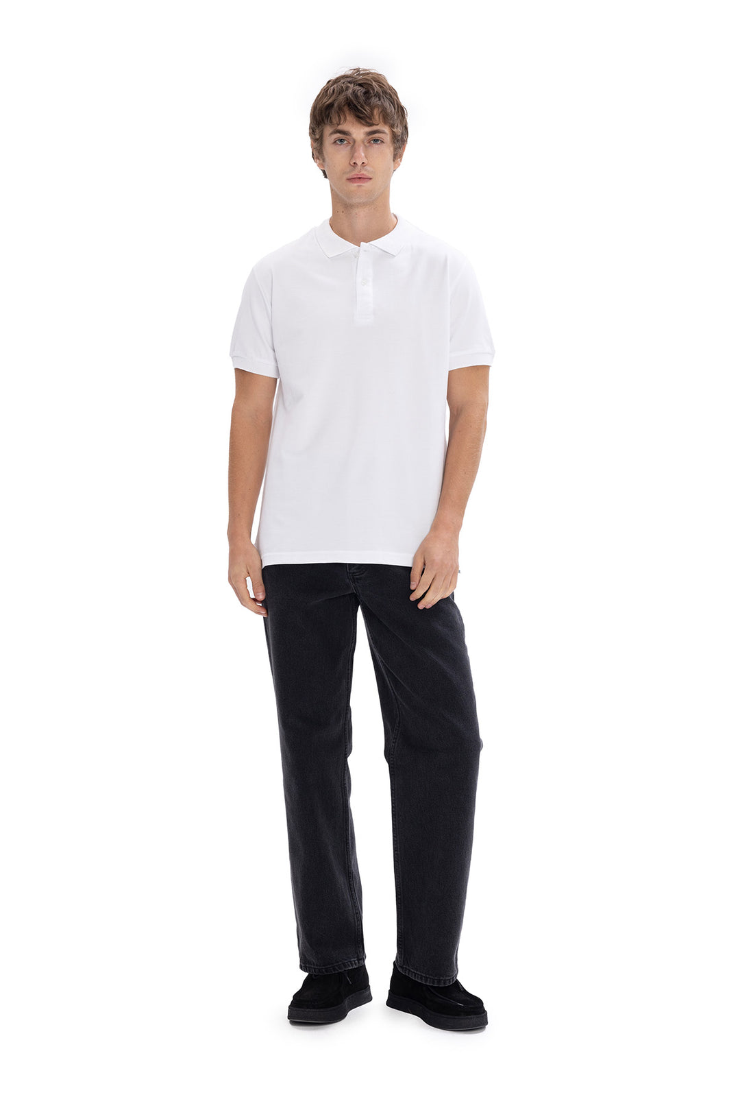 Giesto T-shirt à col polo - Blanc