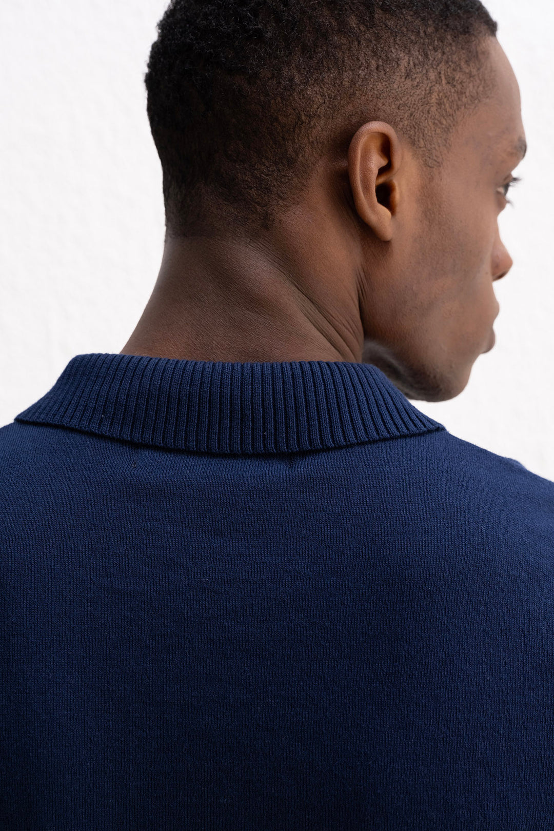 Giesto T-shirt Tricot Bleu marine à Col Polo - Bleu marine