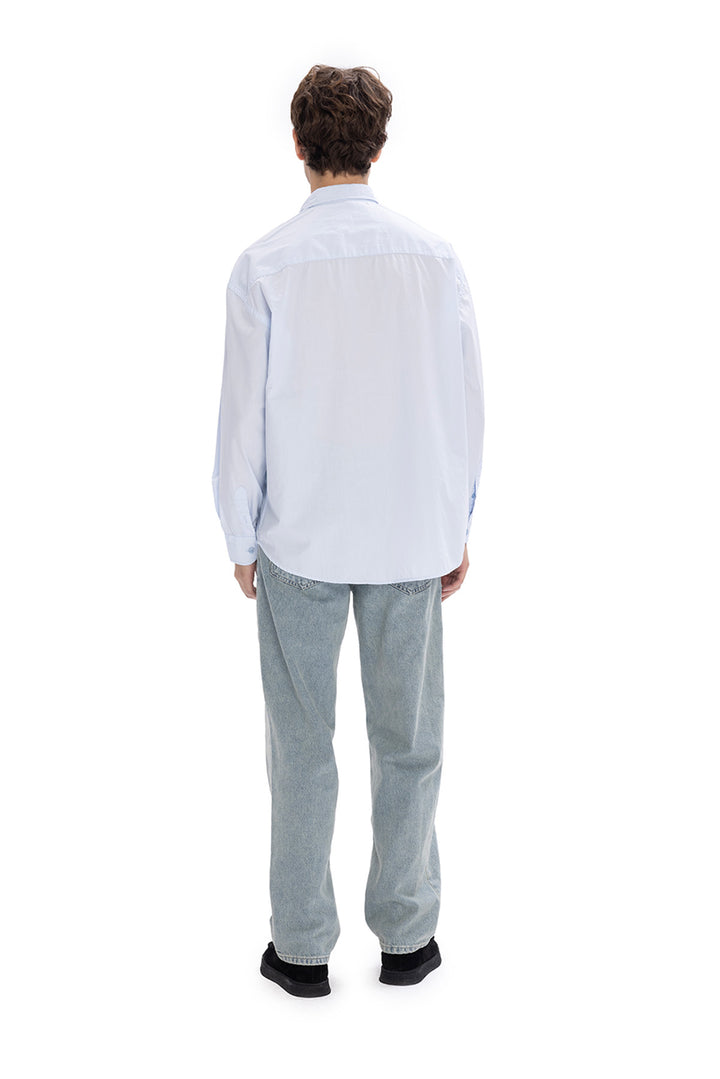 Giesto Chemise en popeline - Bleu clair