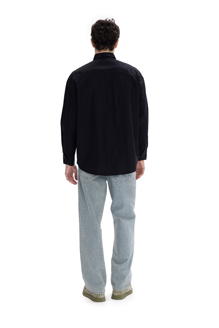 Giesto Chemise en popeline - Noir