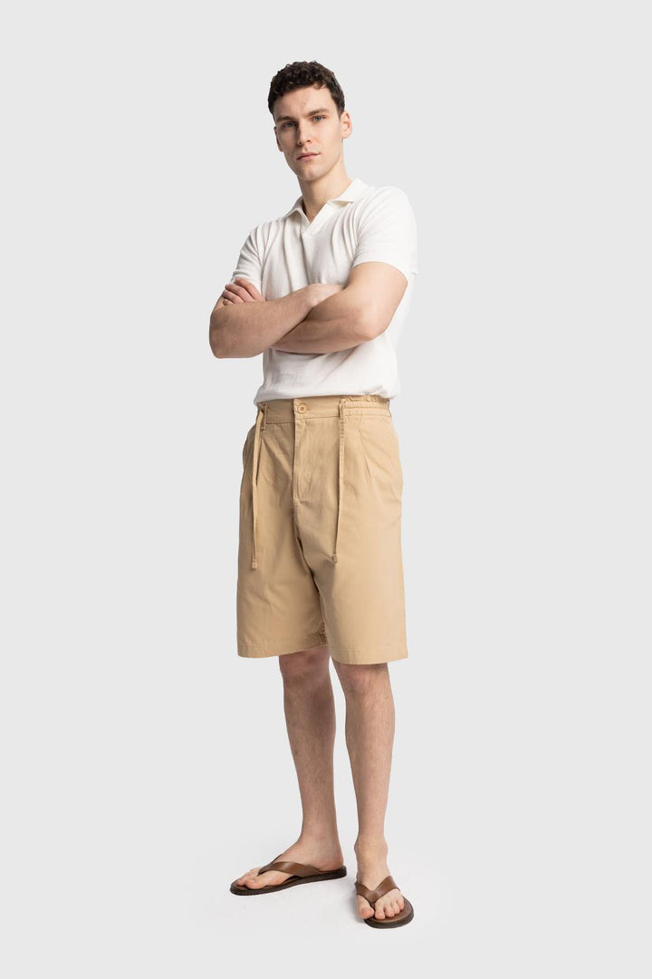 Giesto Short en popeline - Tabac
