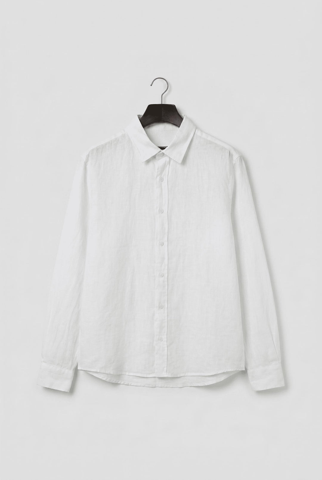 Giesto Chemise en lin blanche Regular Fit - Blanc