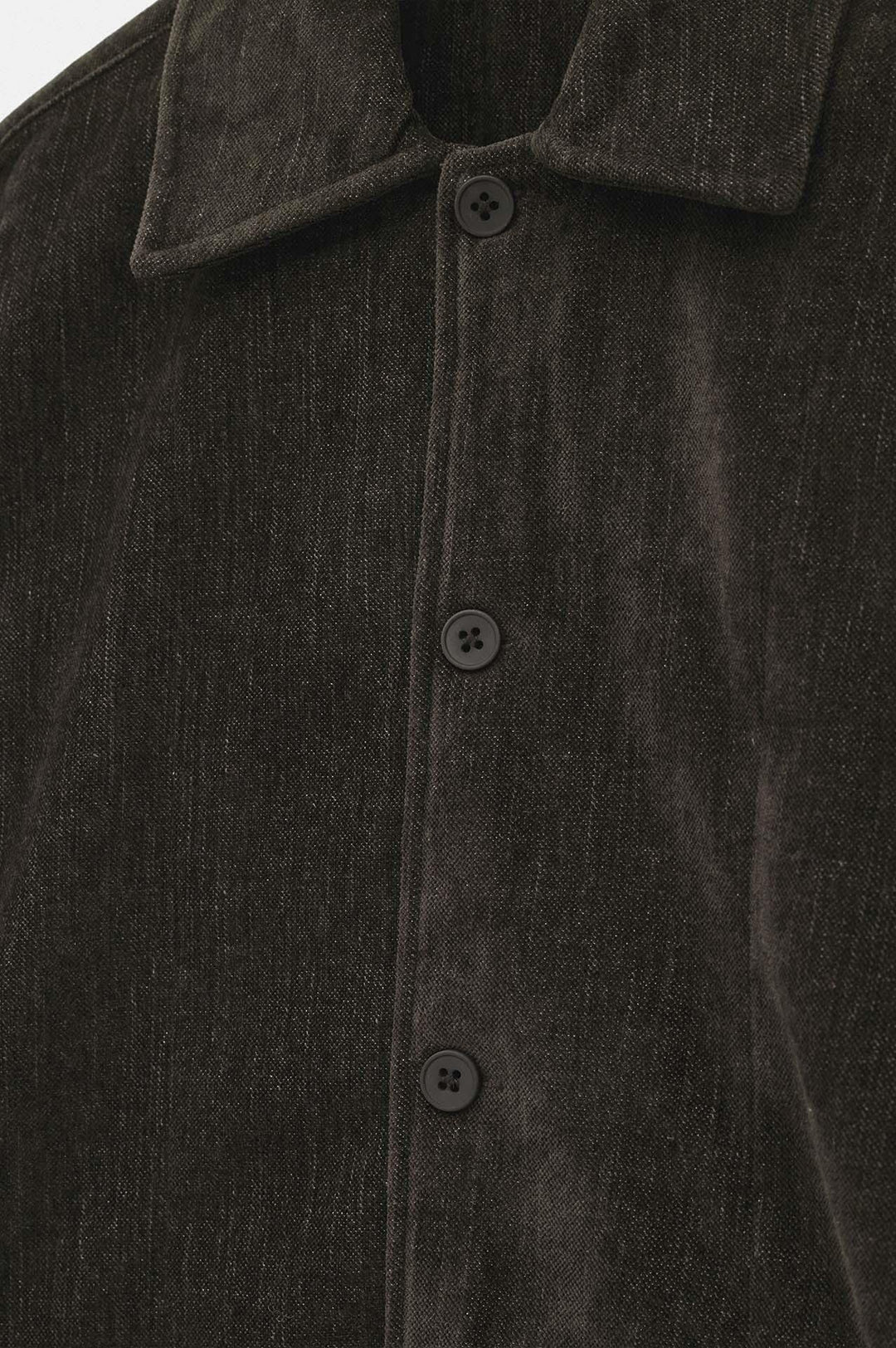 Giesto Chemise en Velours Marron Texturée Regular Fit - Marron