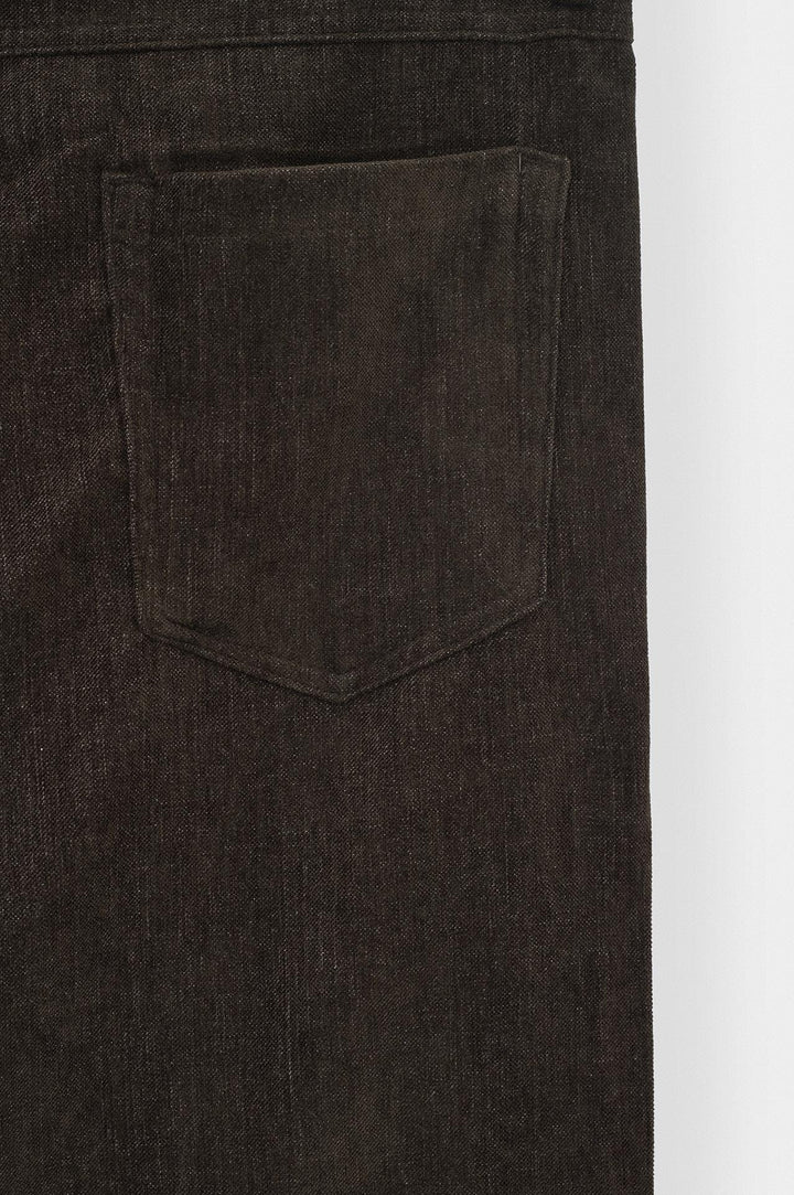 Giesto Pantalon en Velours Côtelé Marron Regular Fit - Marron