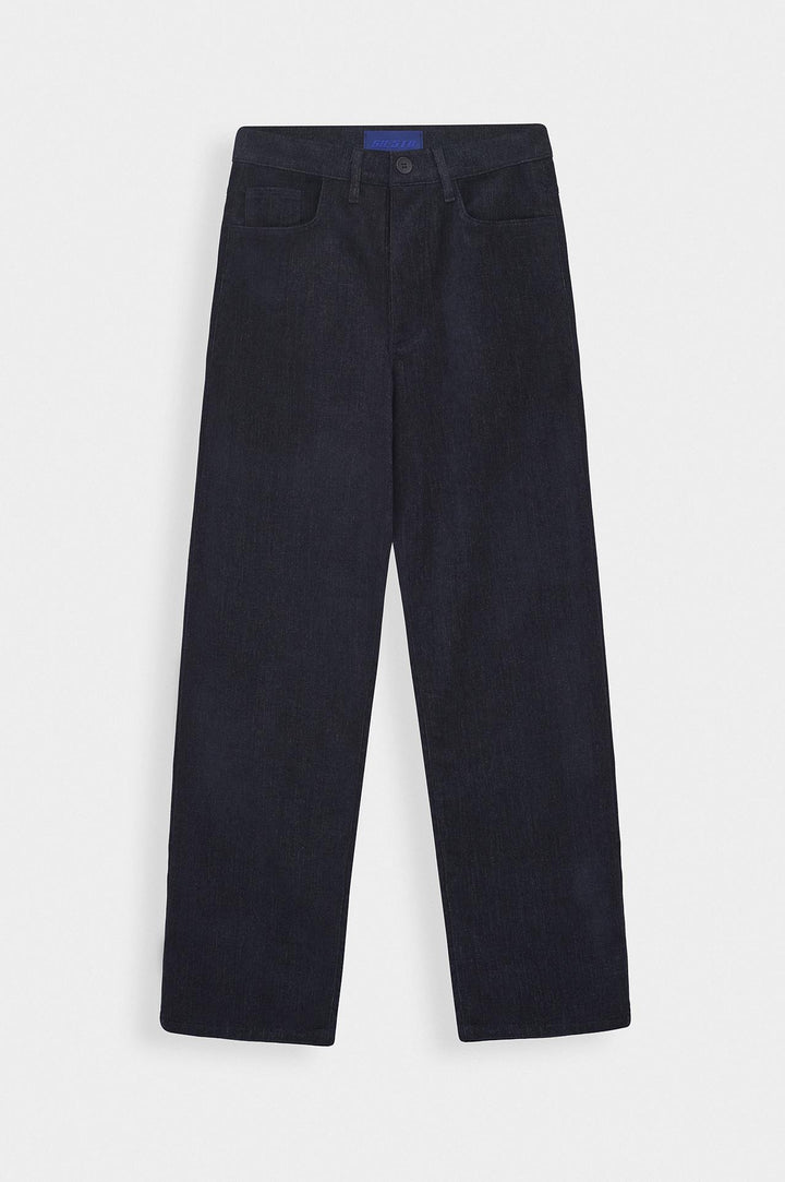 Giesto Pantalon en Velours Côtelé Bleu marine Regular Fit - Bleu marine