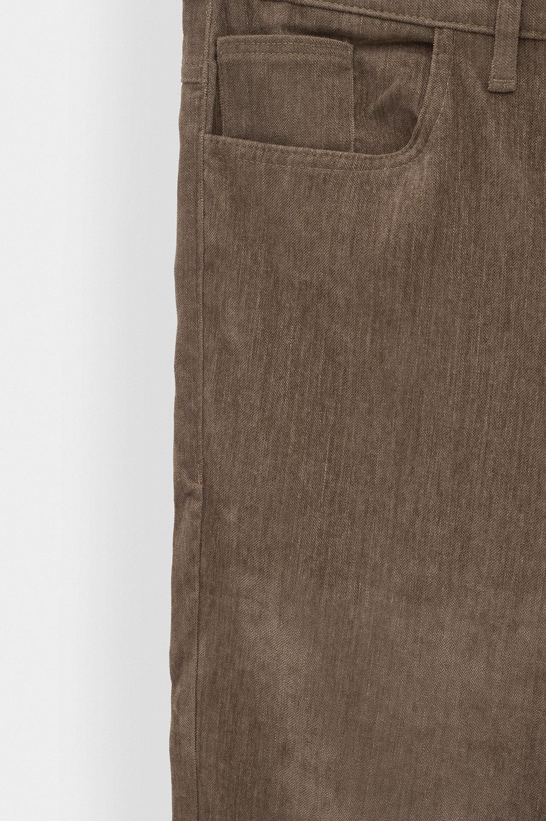 Giesto Pantalon en Velours Côtelé Tabac Regular Fit - Tabac