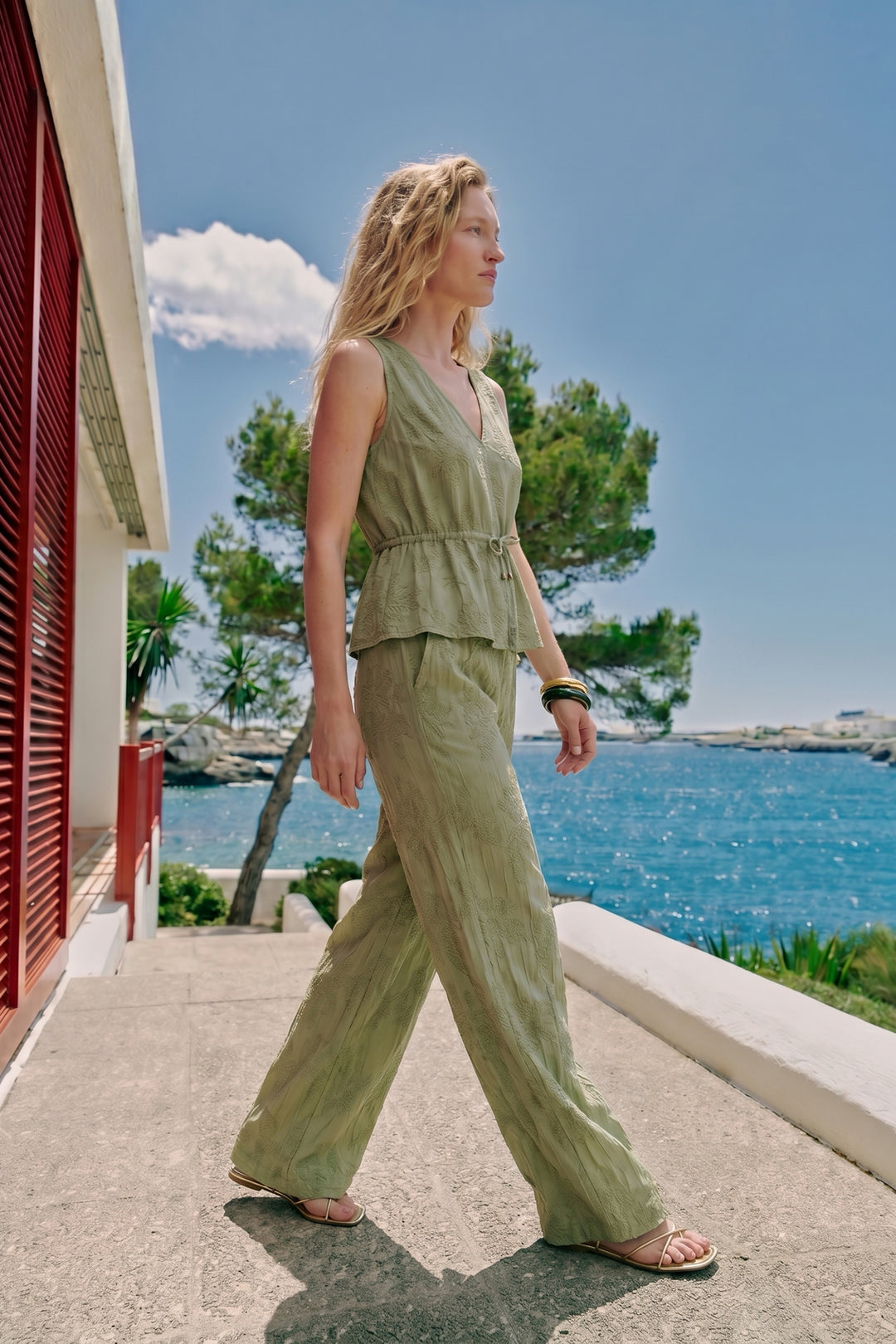 Sateen Ensemble Rosaline - Kaki