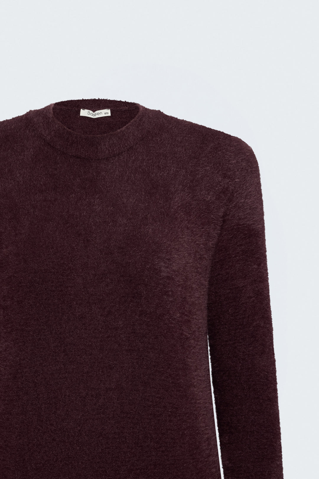 Sateen Tricot à Barbe - Prune