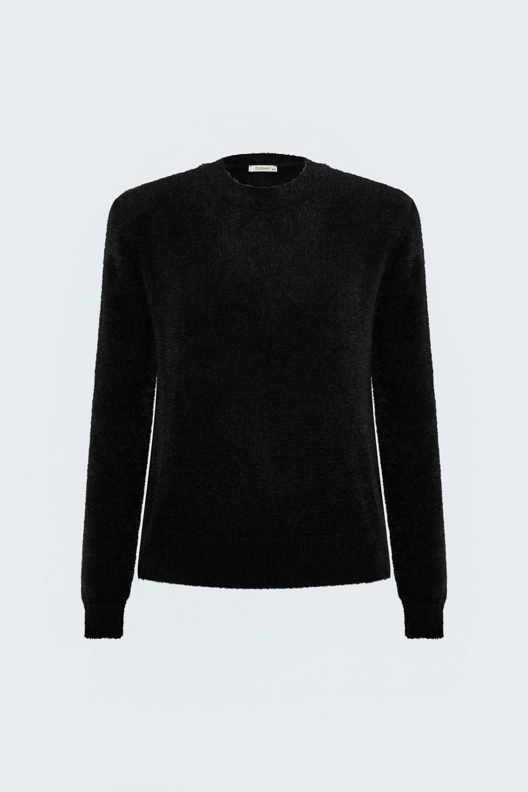 Sateen Tricot à poils - Noir