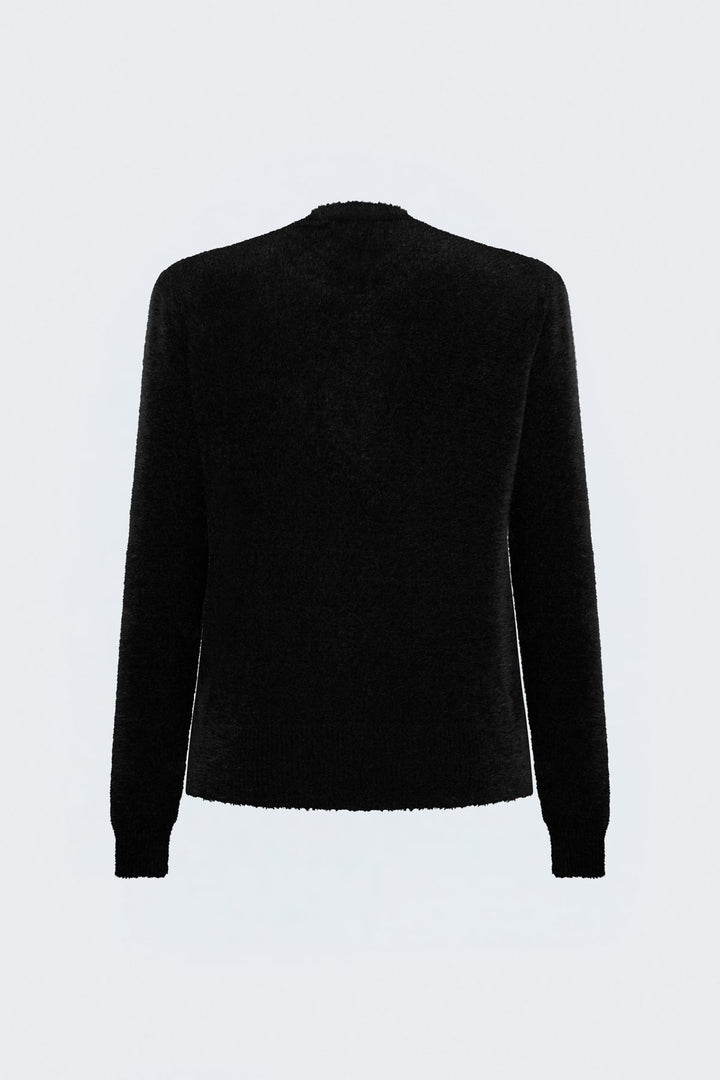 Sateen Tricot à poils - Noir