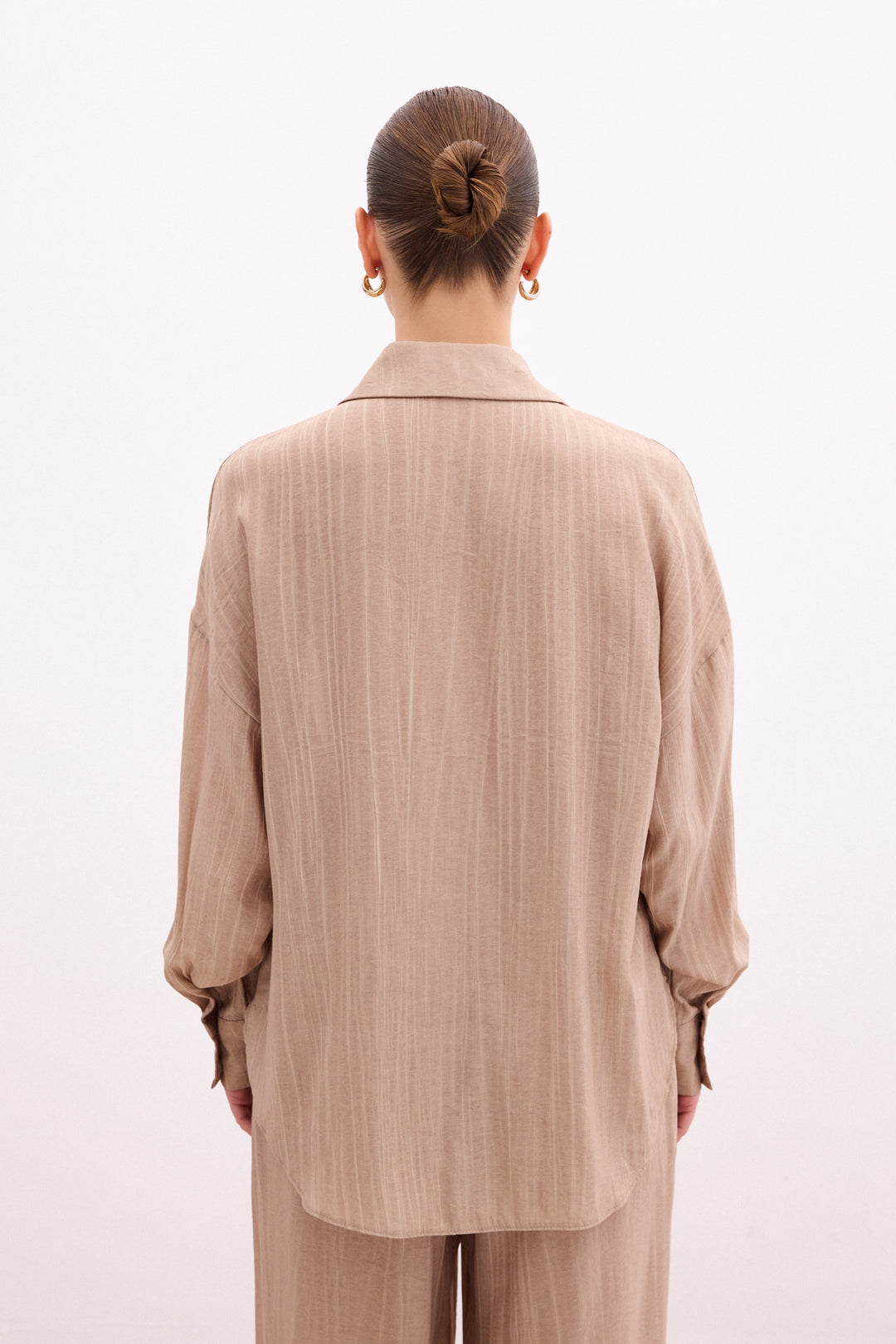 Sateen Chemise ample - camel