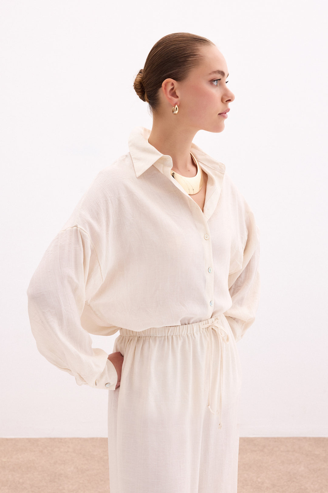 Sateen Chemise ample - Pierre