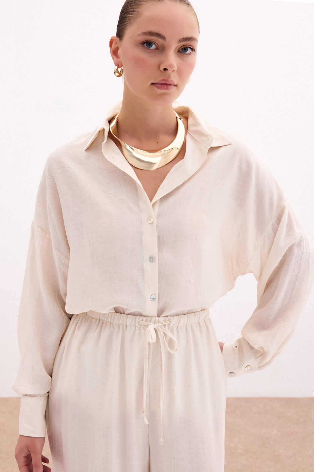 Sateen Chemise ample - Pierre