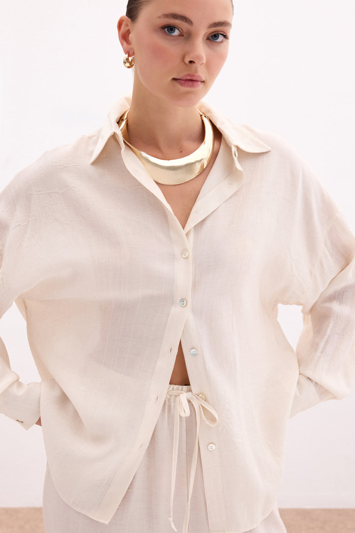 Sateen Chemise ample - Pierre