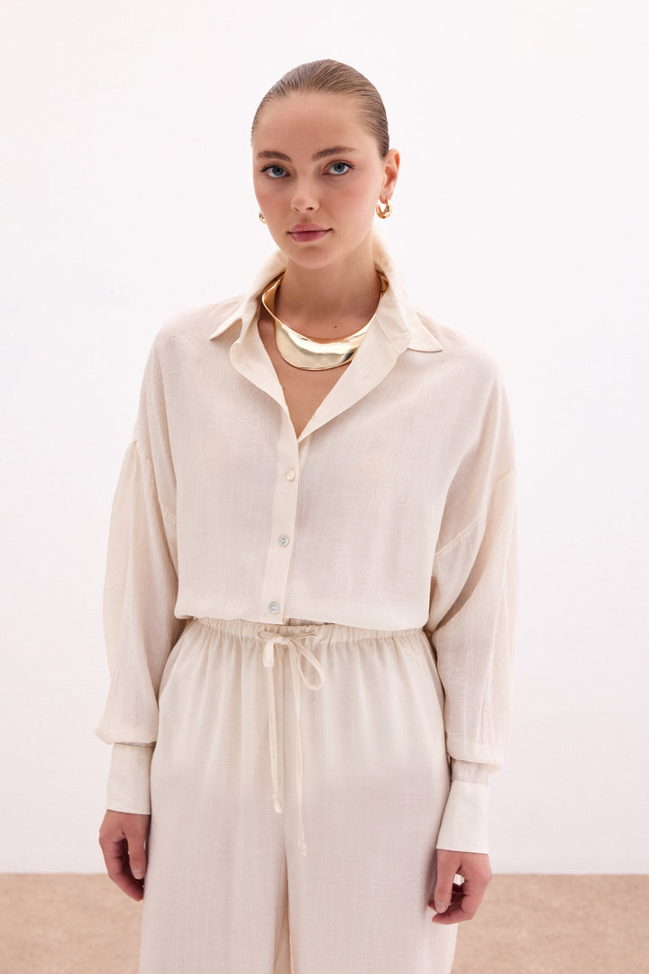 Sateen Chemise ample - Pierre