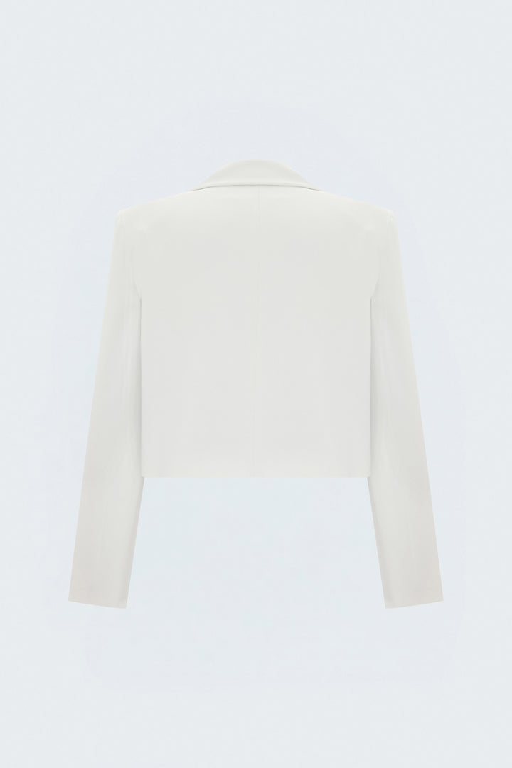 Sateen Veste Sally - Écru