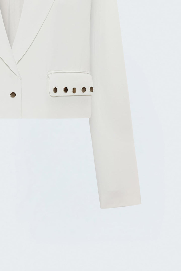 Sateen Veste Sally - Écru