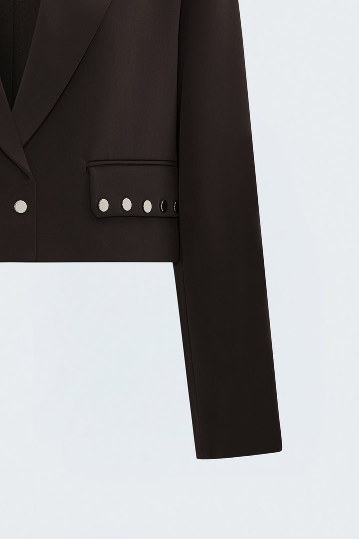 Sateen Veste Sally - Marron