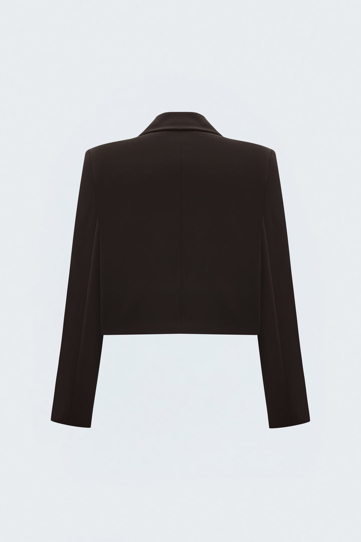 Sateen Veste Sally - Marron