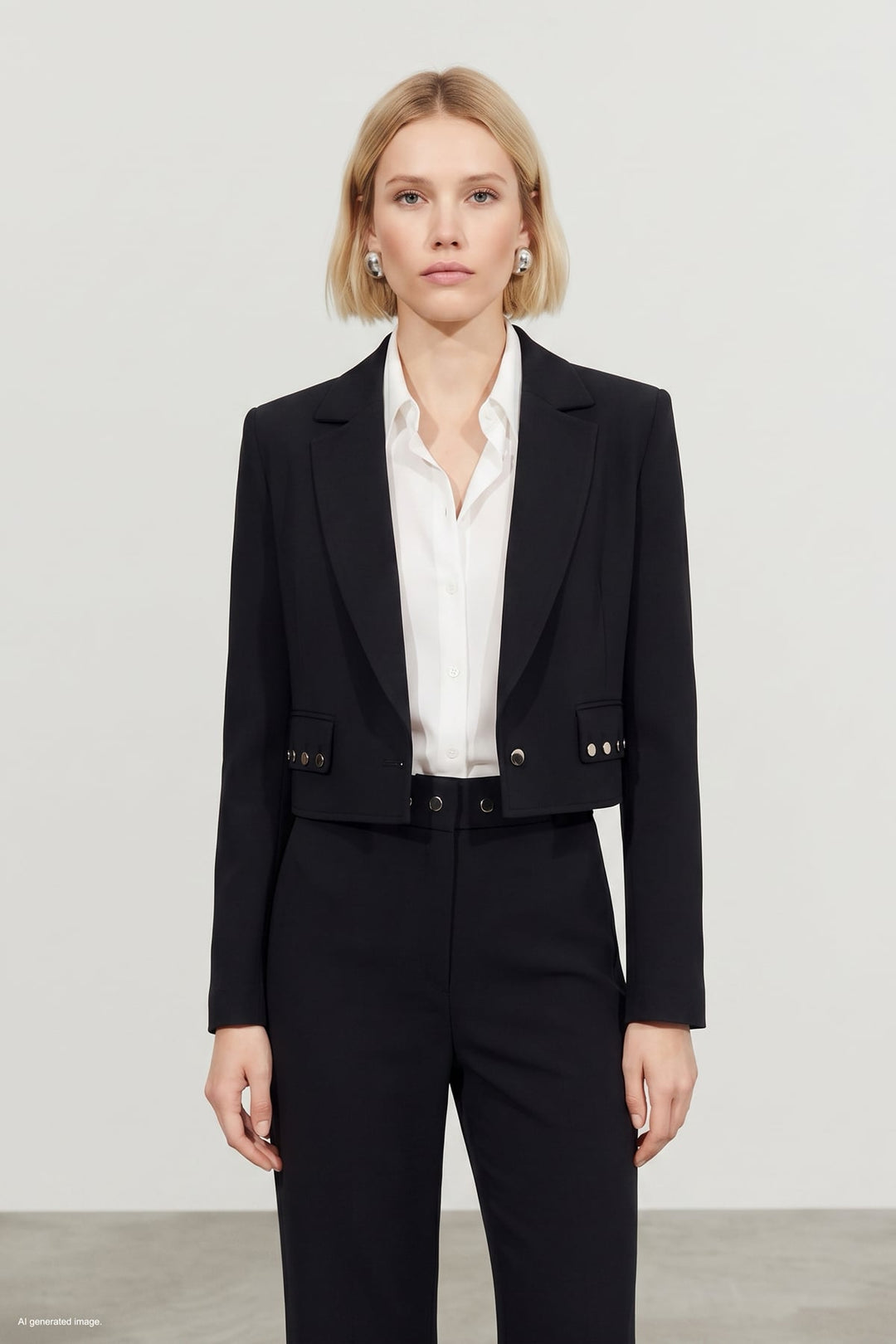 Sateen Veste Sally - Noir