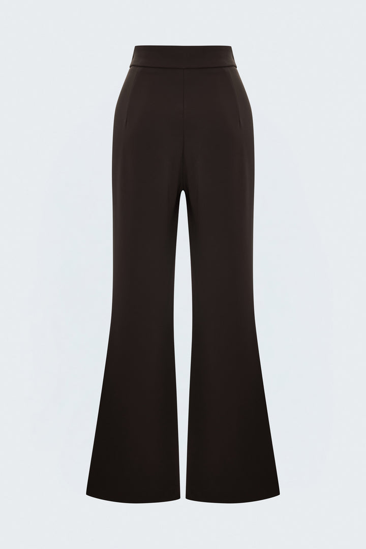 Sateen Pantalon Sally - Marron