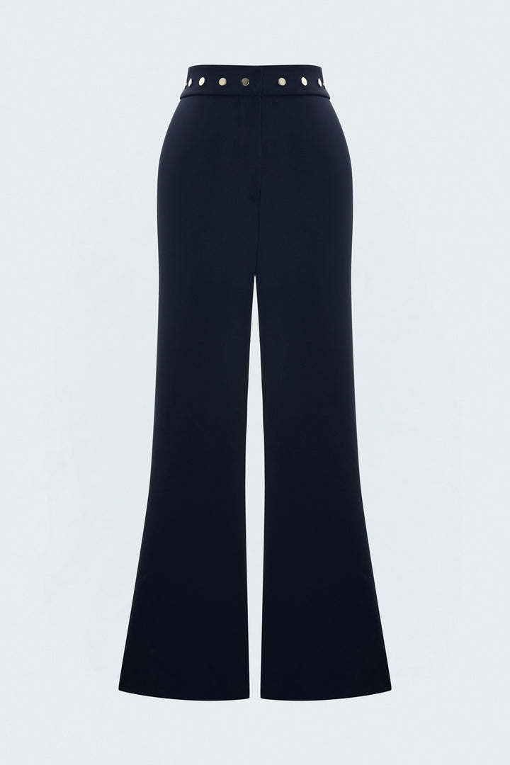 Sateen Pantalon Sally - Bleu marine