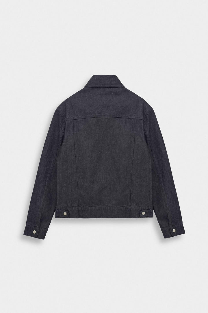 Giesto Veste en Denim Bleu marine Selvedge - Bleu marine