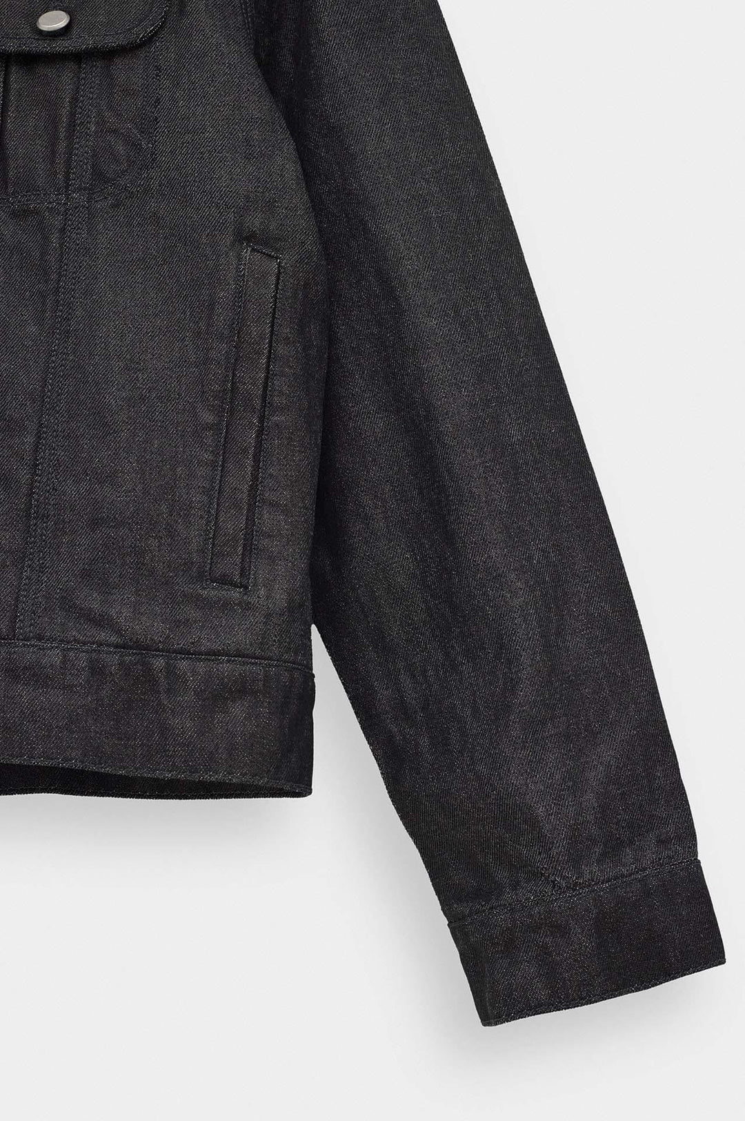 Giesto Veste en Denim Noire Selvedge - Noir