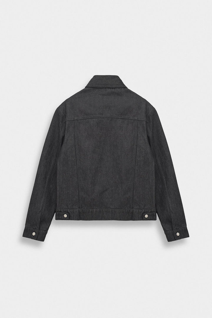 Giesto Veste en Denim Noire Selvedge - Noir