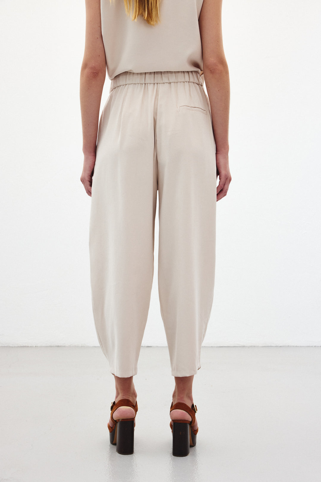 Sateen Pantalon coupe sarouel - Pierre